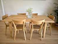 Stół dębowy z litego drewna rozkładany producent