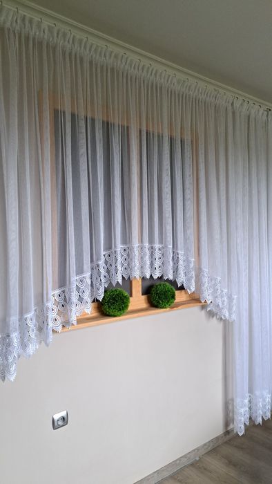 Firanka zestaw balkonowy  4 m +2 m