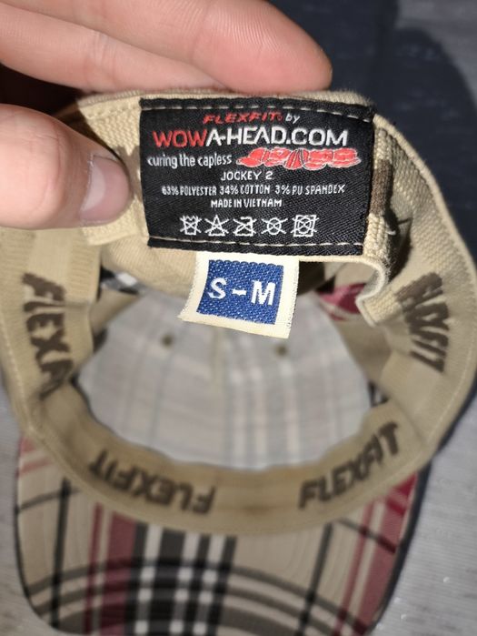 Кепка в клітинку Flexfit (Burberry style)