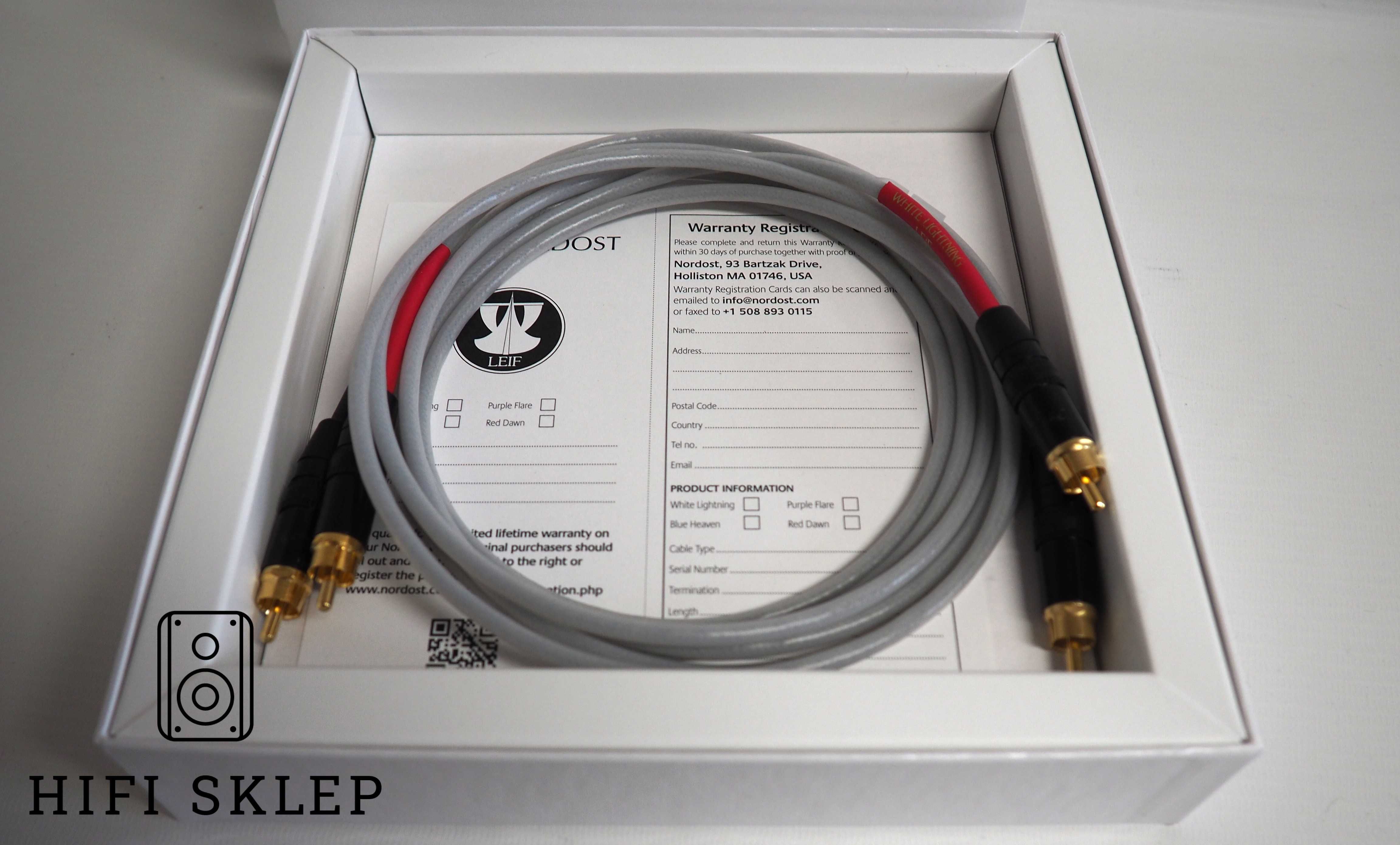 Nordost White Lightning Interconnect RCA - 1,5m / WYPRZEDAŻ !!!