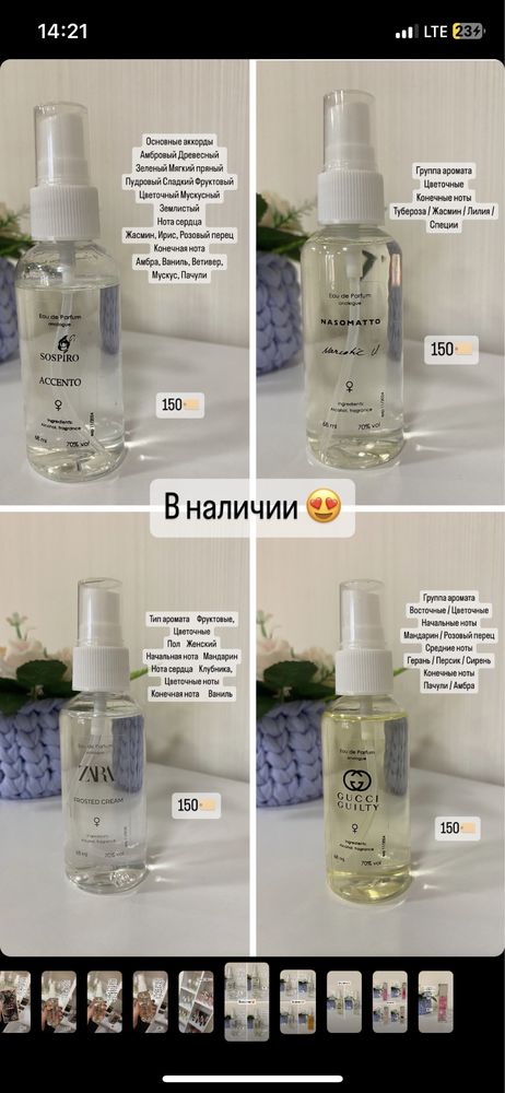 Продам жіночі парфуми