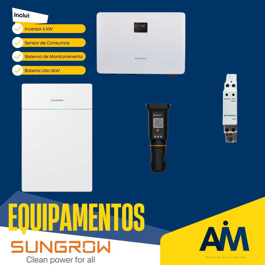 Kit Fotovoltaico Autoconsumo 6,1 kWp com Armazenamento
