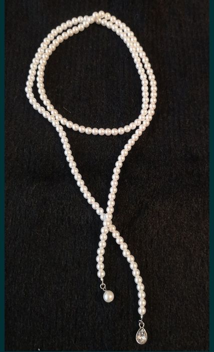 Кольє-нитка з перлинок