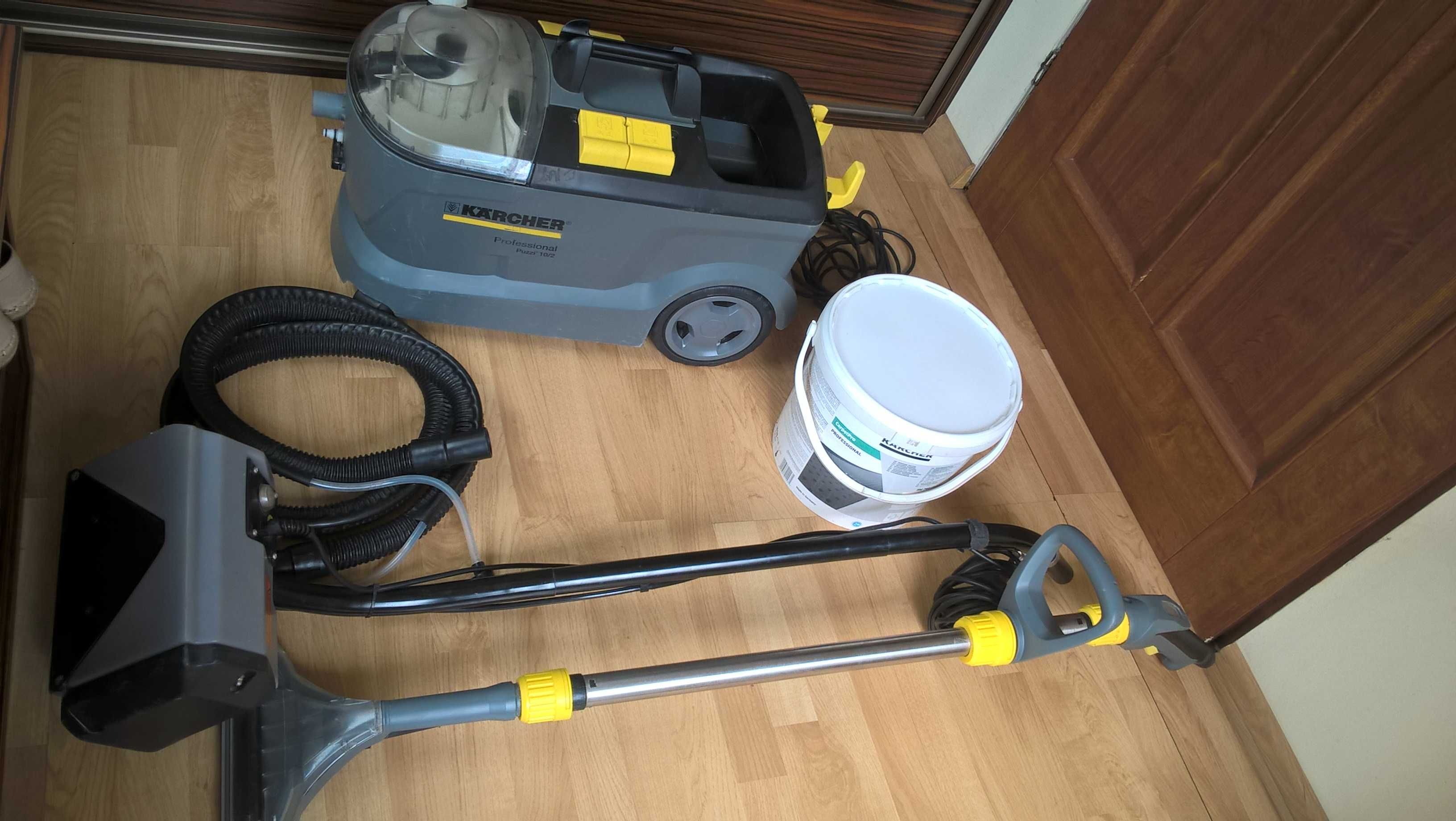 Odkurzacz piorący karcher puzzi 10/2 elektroszczotka zestaw Gigant