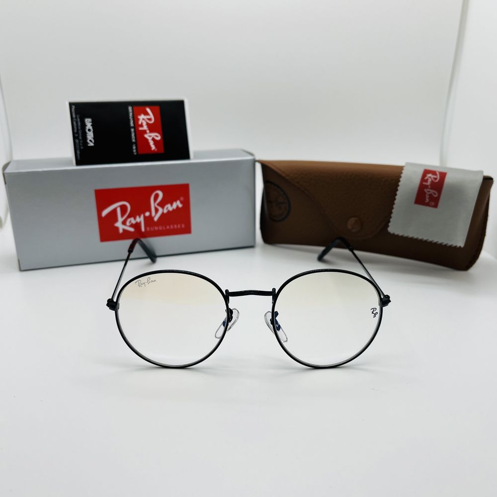 Круглые очки для стиля, имиджа|Оправа Ray Ban Round Metal 3447 Black