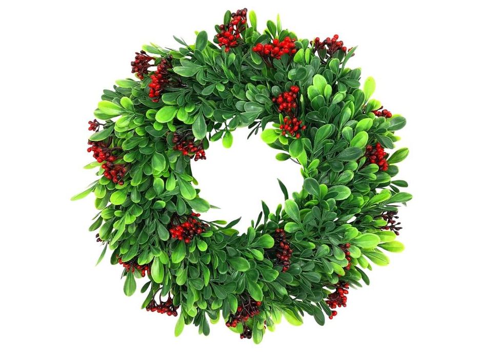 Jesienny wianek na drzwi wieniec na grób znicz stroik na cmentarz 30cm