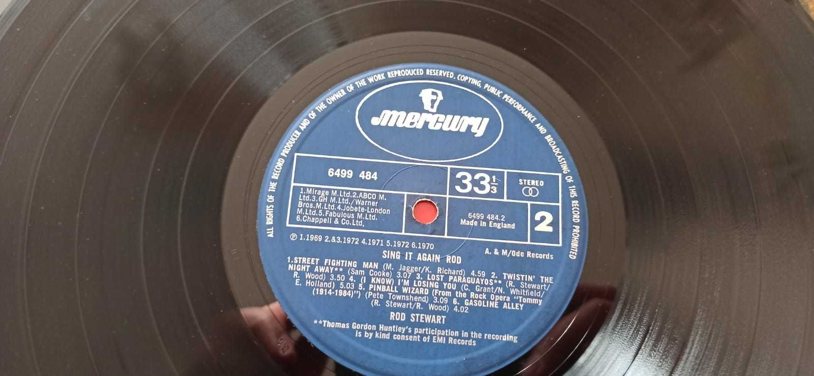 Rod Stewart 3 winyle: Greatest Hits, Atlantic Crossing, Blondes Have..