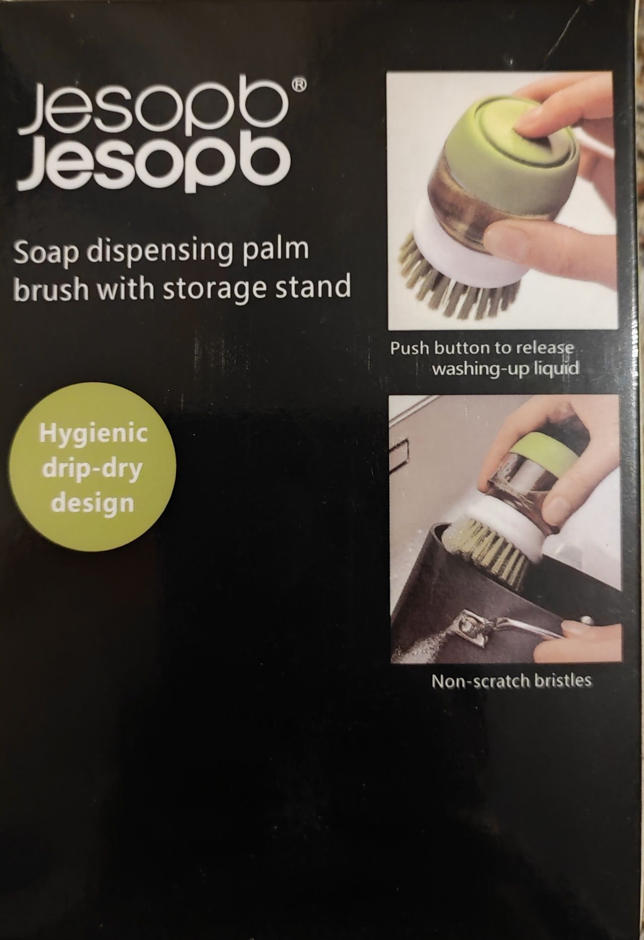 Щётка для мытья посуды Jesopb с дозатором для моющего средства