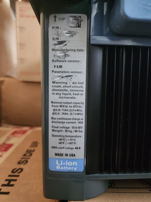 Акумулятор для гібридного інвертора 3.9kw saft evolion