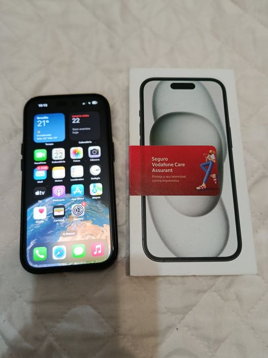 Iphone 15 128g preto com garantia e seguro