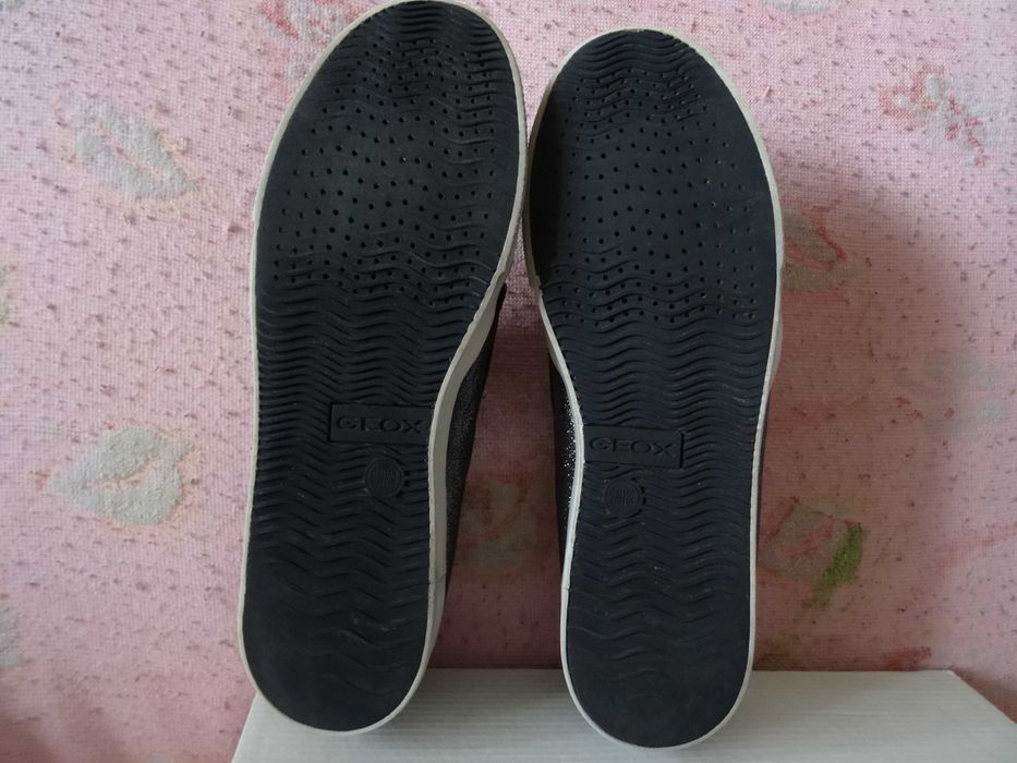 Слипоны женские/подростковые "Geox" р.37 (кожа)