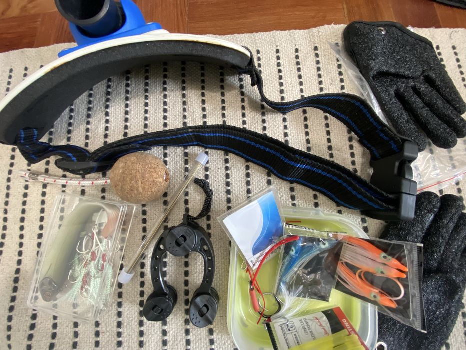 Conjunto pesca varios artigos