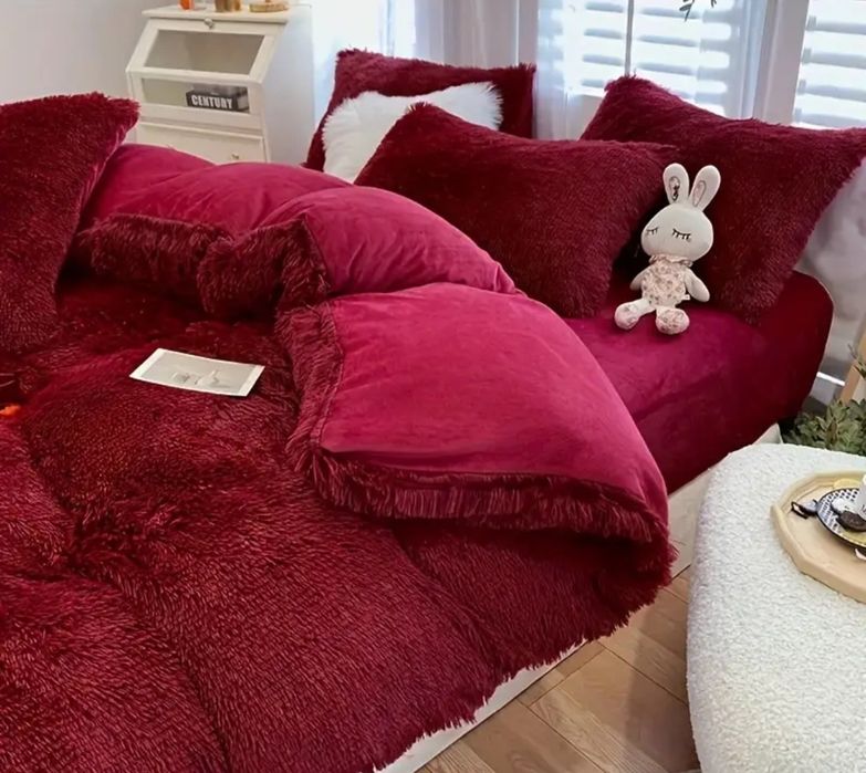 Puchata pościel 200x230 cm milutka miękki plusz