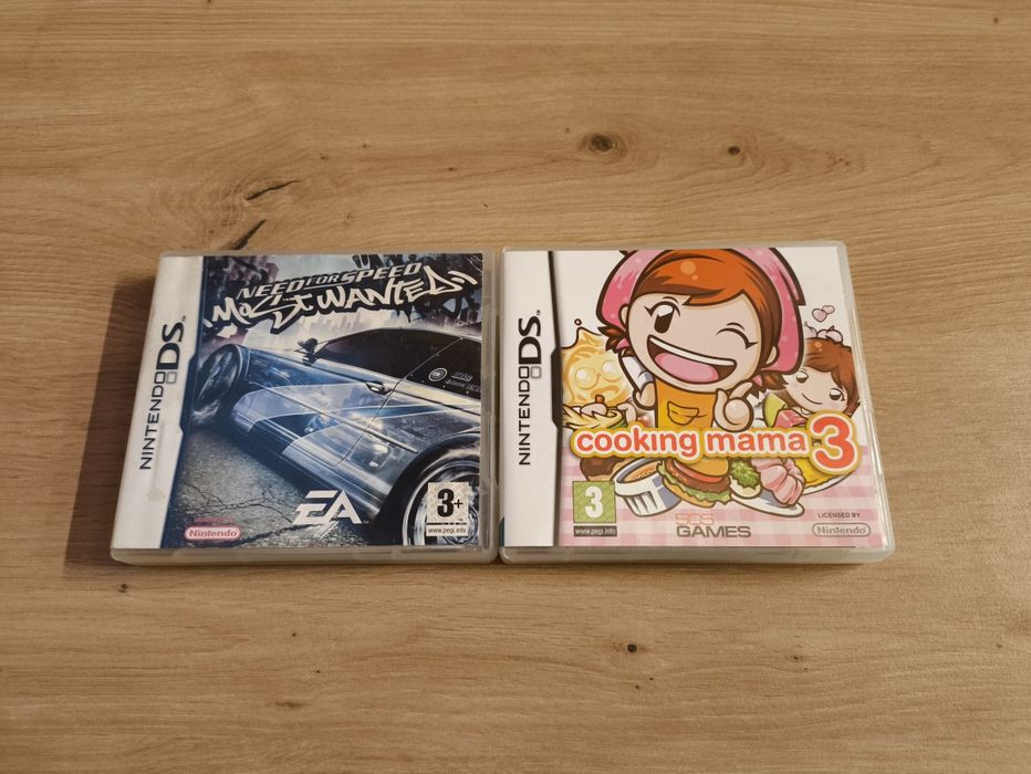 NFS most wanted i cooking mama 3 na Nintendo ds