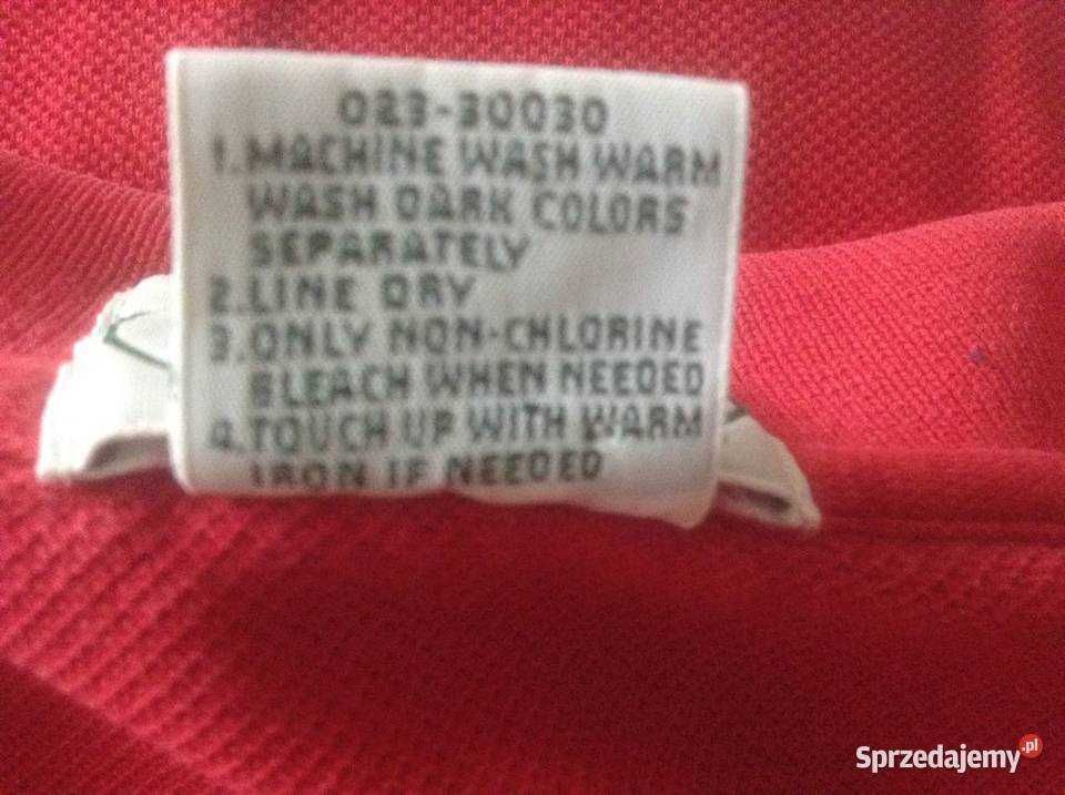 LACOSTE nowa koszulka męska polo z kr.rękawem.100% baw.rozm.L