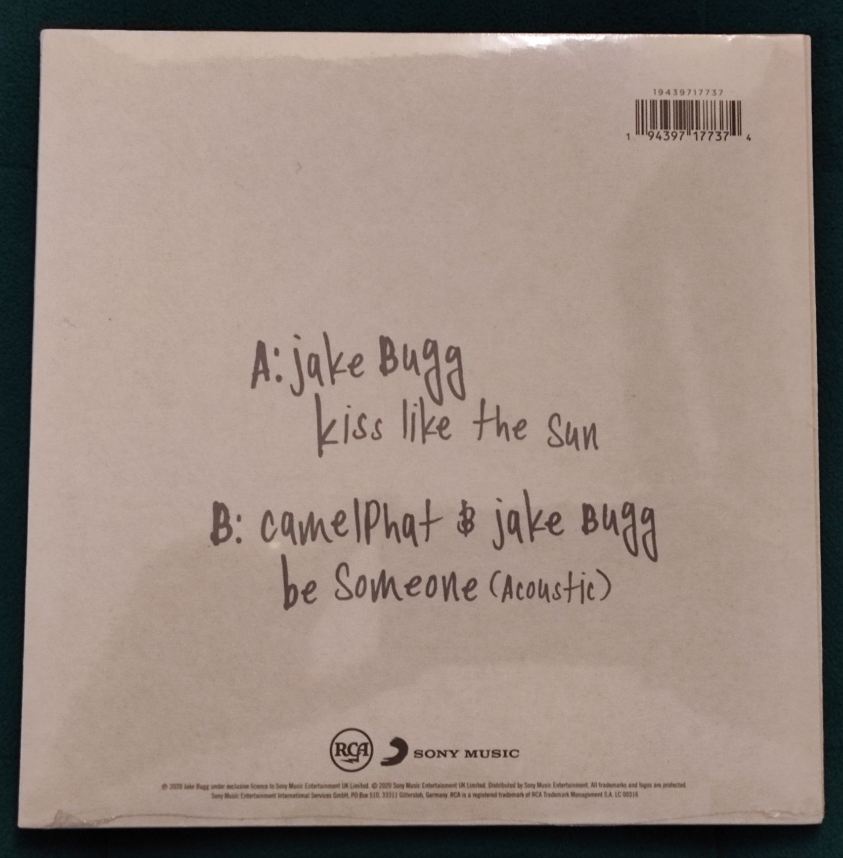 Jake Bugg - Kiss Like The Sun 7" single vinil
