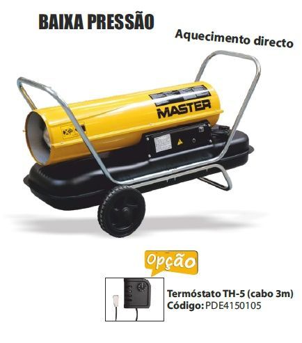 B150CED Aquecedor gasóleo 44kW baixa pressão/directo Master novo