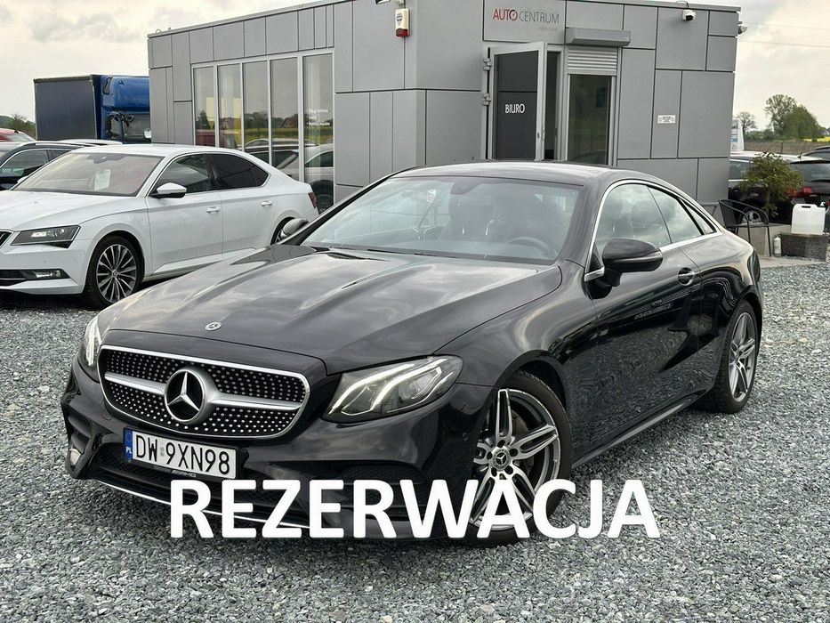 Mercedes-Benz Klasa E Mercedes E220d Coupe 2017r. 194KM 9G-Tronic, Burmester, AMG Line