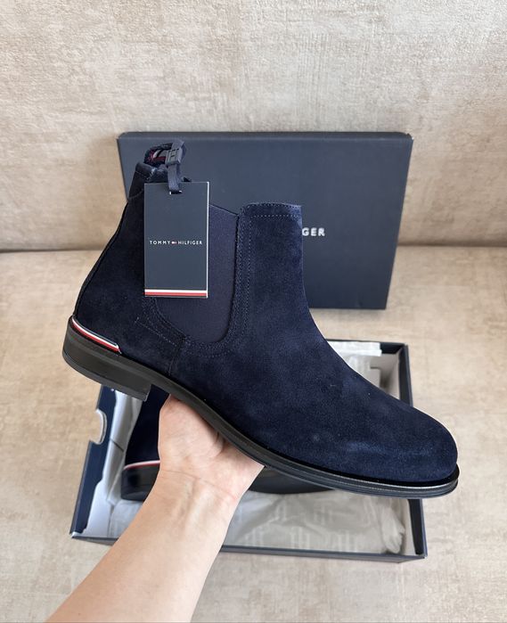 Классические мужские замшевые ботинки (челси) Tommy Hilfiger | 43