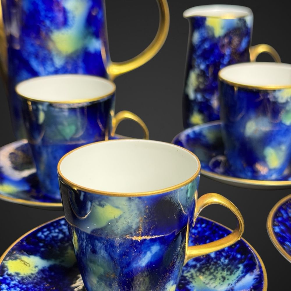 Serwis do mokki gwiezdny pył echt Kobalt Lichte fine china B4/112301