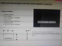 Przycisk spłukujący do WC GEBERIT SIGMA 50