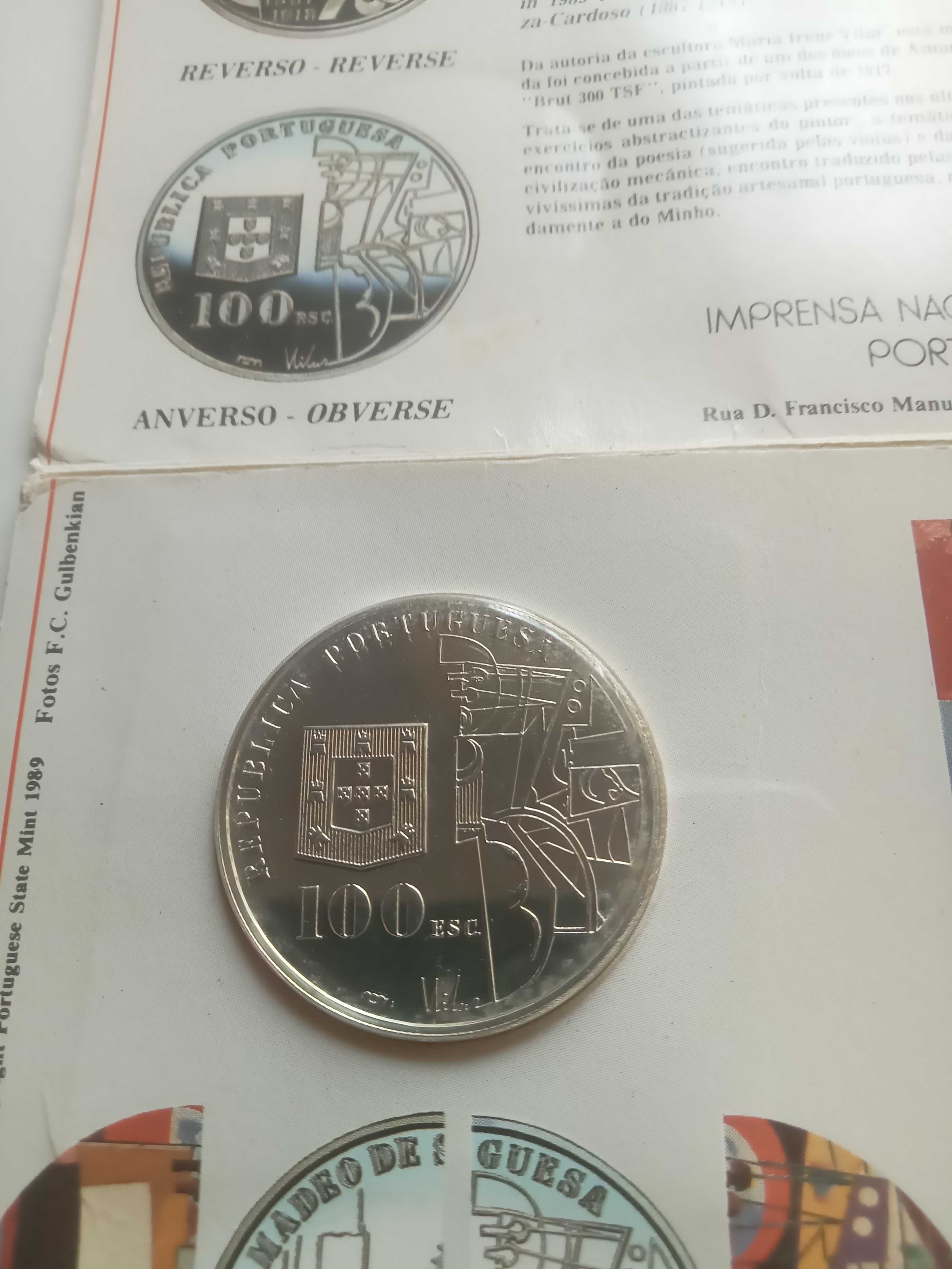Lote para colecionador: 2 moedas + 1 medalhão – PORTES INCLUÍDOS