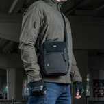 Сумка через плече M-Tac Satellite Bag Gen.II чорна з липучкою