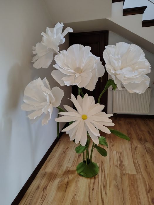 Giga kwiaty z krepiny