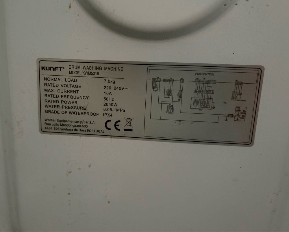 Máquina de Lavar Kunft 7kg