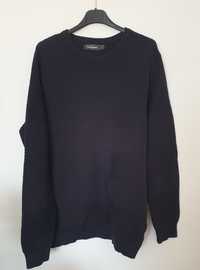 Czarny sweter L bawełna