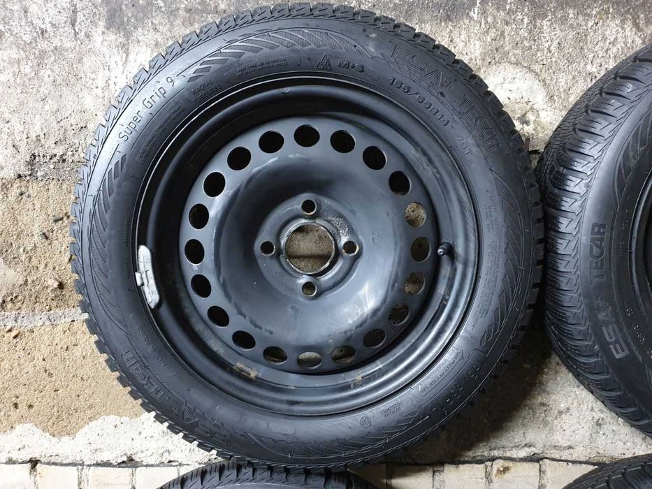 Felgi Stalowe Opel Karl Corsa R14 4x100 opony zima 165/65R14 7,5mm