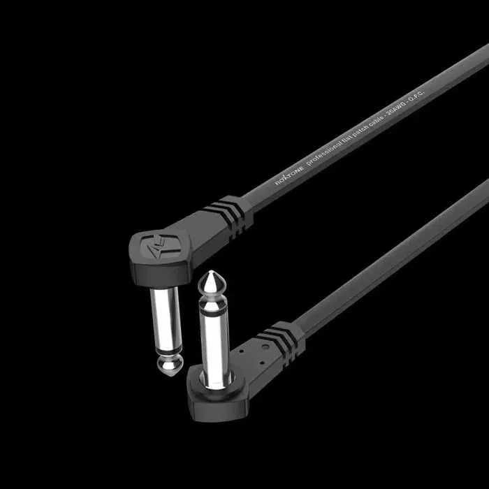 Kabel instrumentalny Wtyk Kątowy Jack 6.3mm 30cm Roxtone 2 SZT