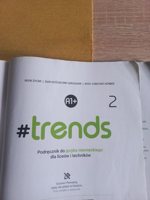Trends 2. J.niemiecki 2szt podrecznik i ćwiczenia