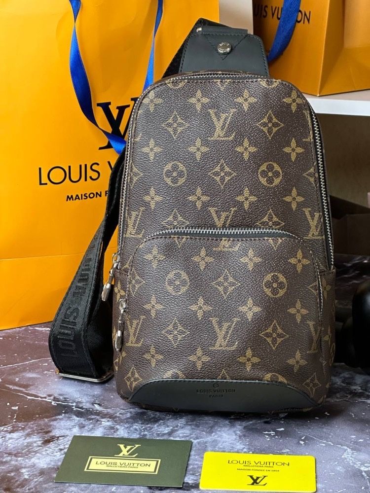 Мужска сумка Louis Vuitton Avenue Sling Monogram Eclipses040-1