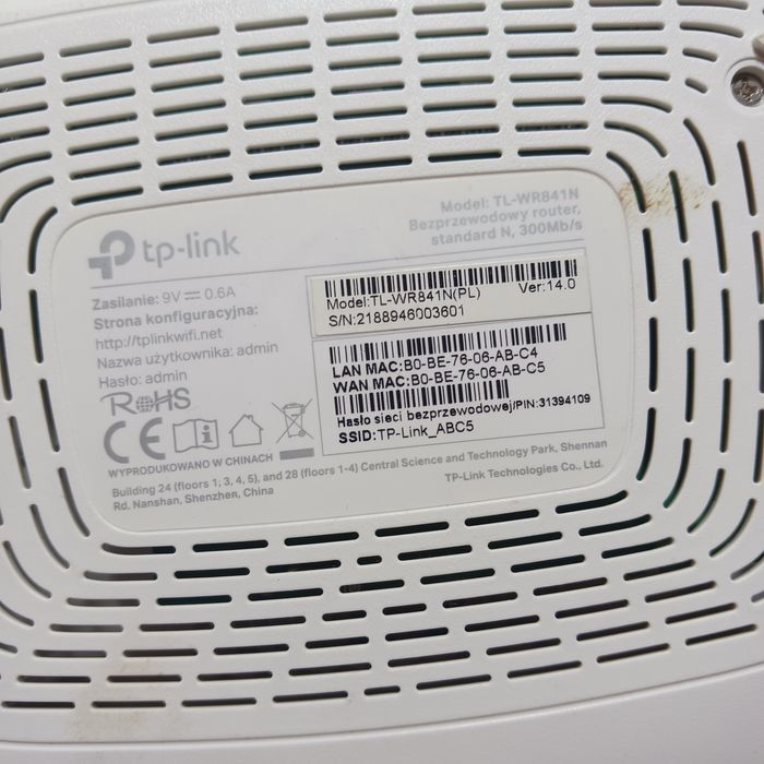 Router TP-Link TL-WR841N sprawny