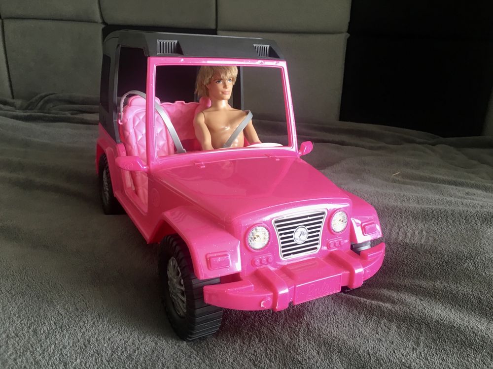 Barbie samochód terenowy + lalka Ken plażowy