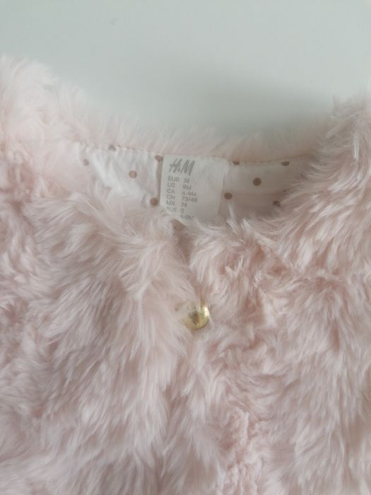 Bezrękawnik futerkowy H&M 74