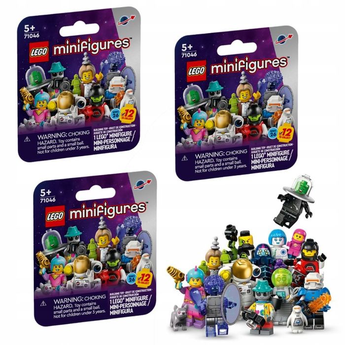 Lego Minifigures 71046 Minifigurki Seria 26 Zestaw 3 Sztuk Lego + Torb