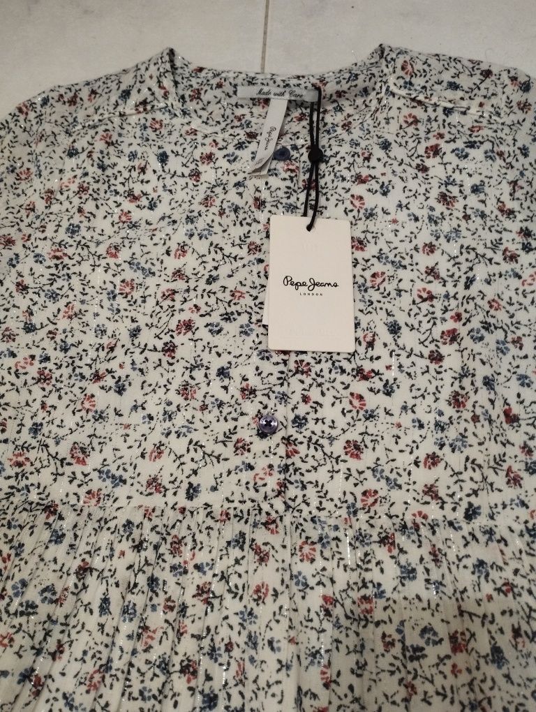 Vestido Florido Pepe Jeans Novo - 10 anos