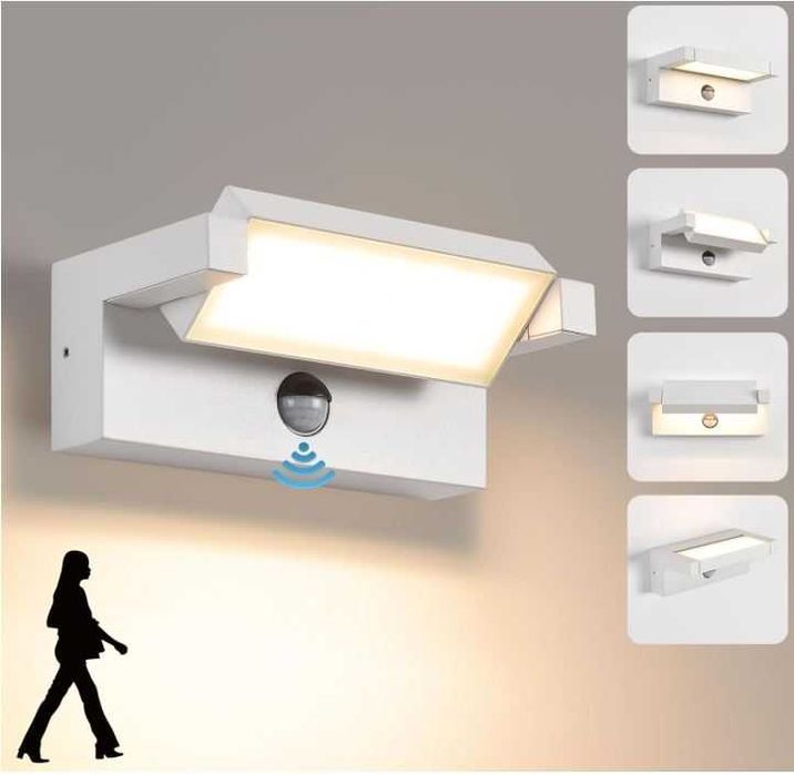 KUKAK Lampa LED Zewnętrzna z Czujnikiem Ruchu 22w PREMIUM OKAZJA