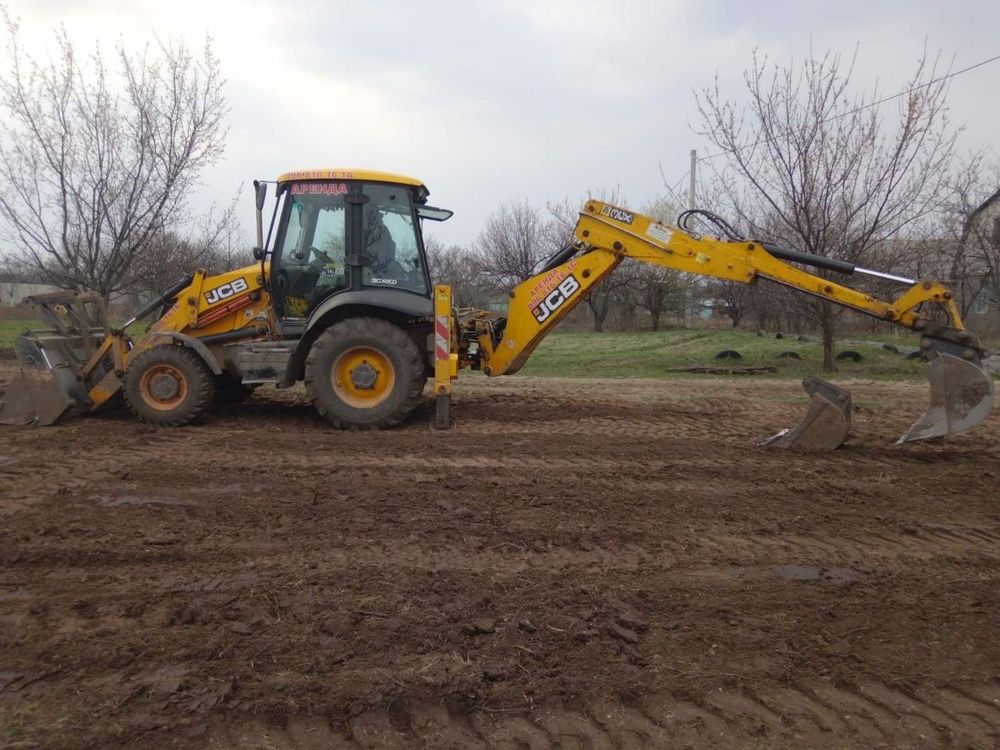 Услуги Экскаватора Аренда погрузчик JCB 3 Трактор разрабо земли грунта