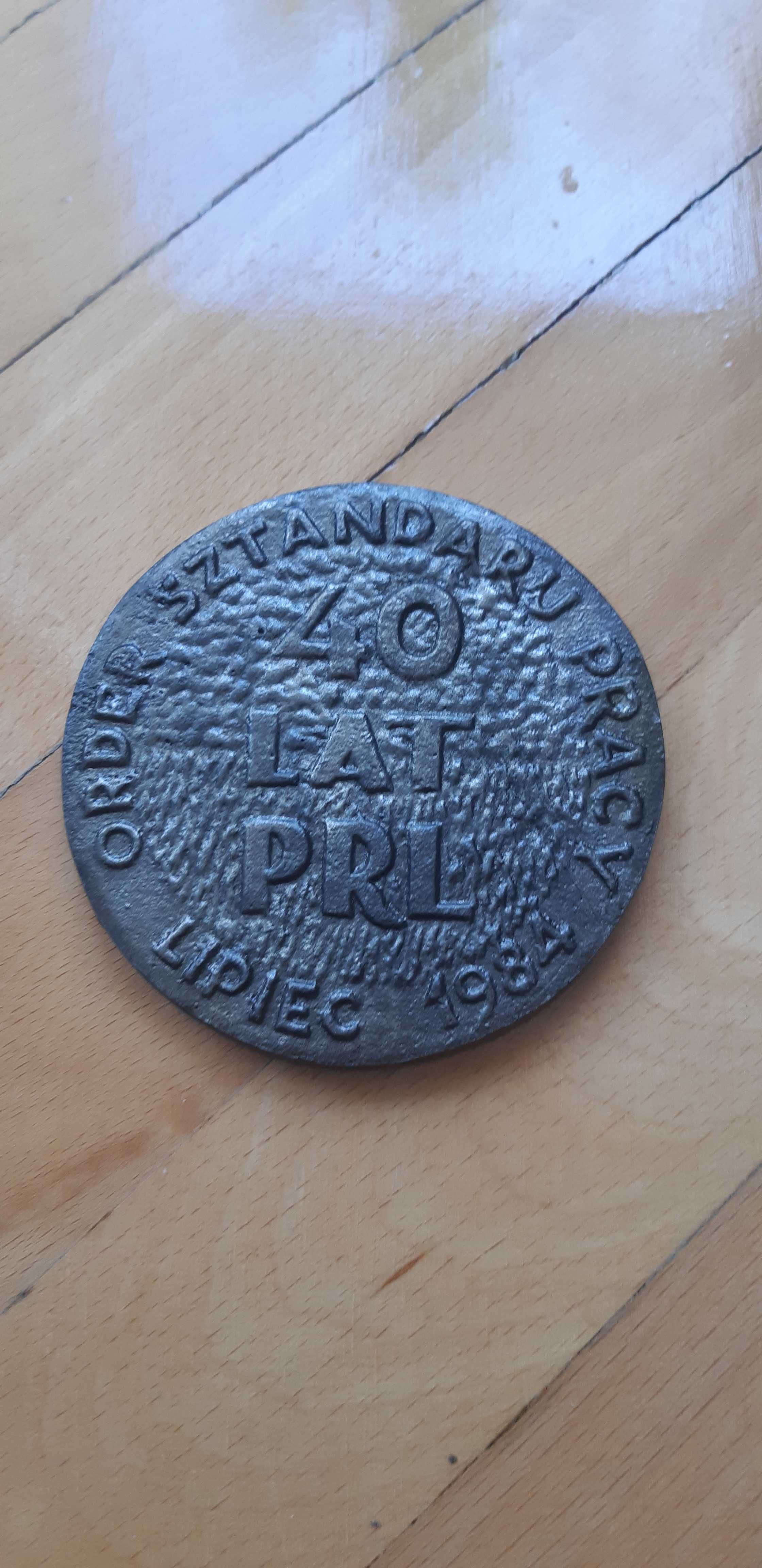 medal Order sztandaru pracy lipiec 1984  40 lat PRL