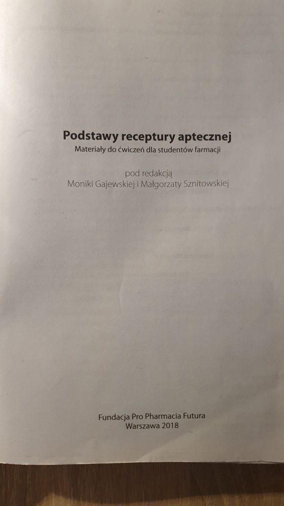 Podstawy receptury aptecznej