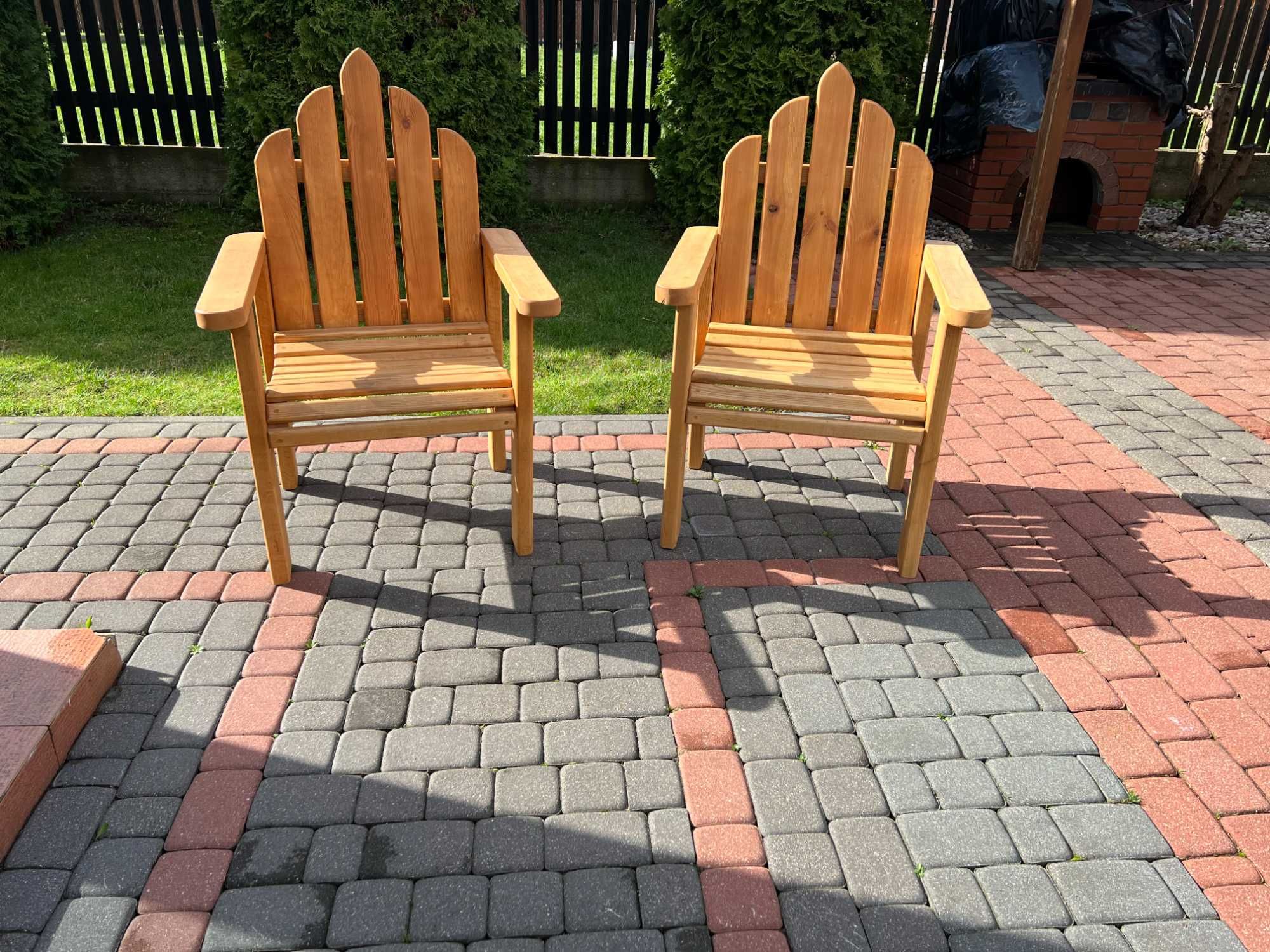 Sprzedam masywne drewniane krzesło ogrodowe