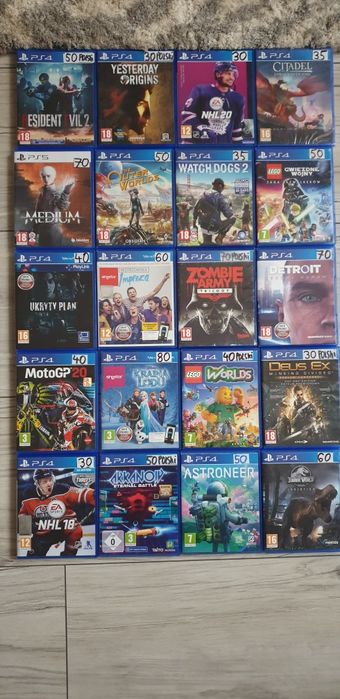Gry ps4 różne gry opis