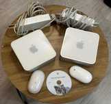 ZESTAW 2x Mac mini 1,1 A1176|ORYGINAŁ+UPGRADE|retro Apple|OS X