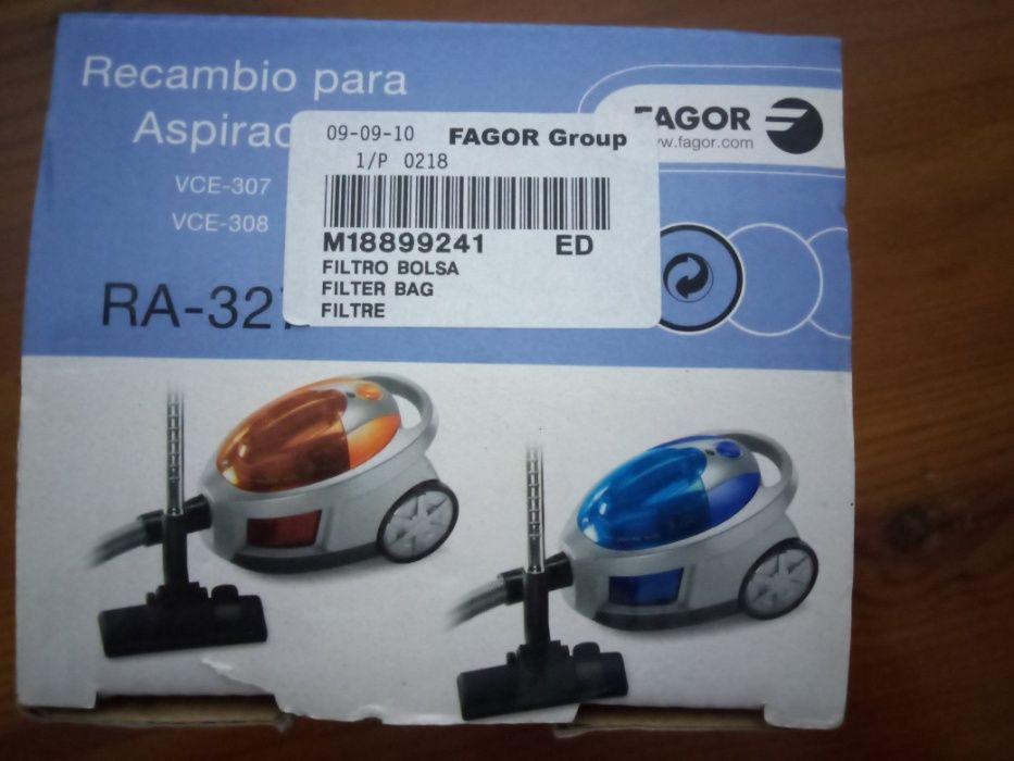 Filtros HEPA e de depósito para aspirador Fagor