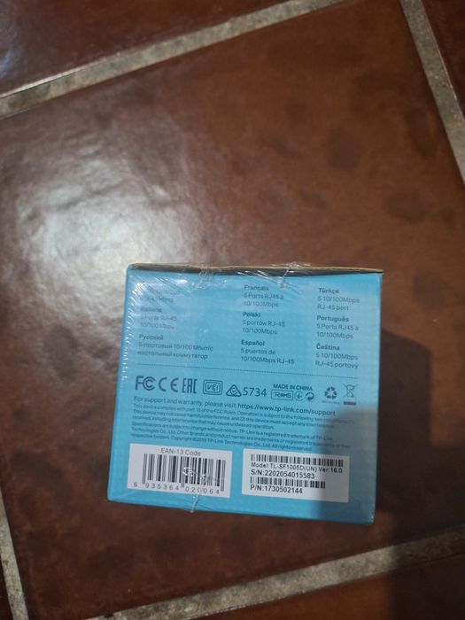 TP-Link TL-SF1005D – 5-Port 10/100 Mbps Network Switch, New; Sealed64552531527553122