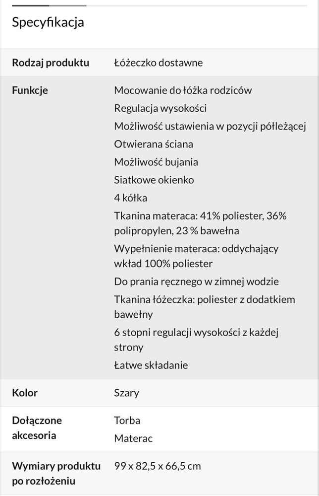 Łóżeczko dostawne Chicco Next2me Magic