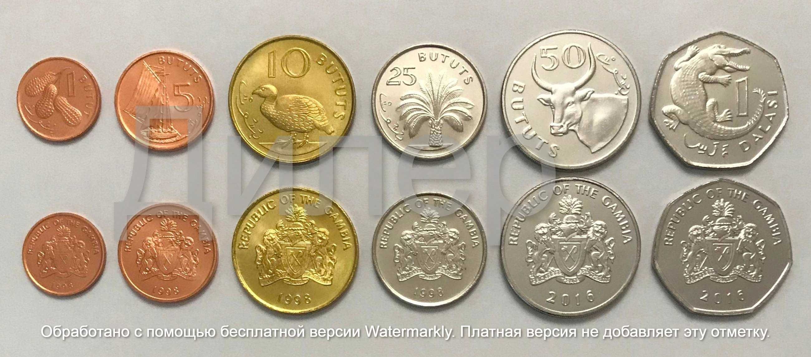 Наборы монет (Сьерра-Леоне, Гана, Гвинея, Нигерия, Гамбия и др.) UNC